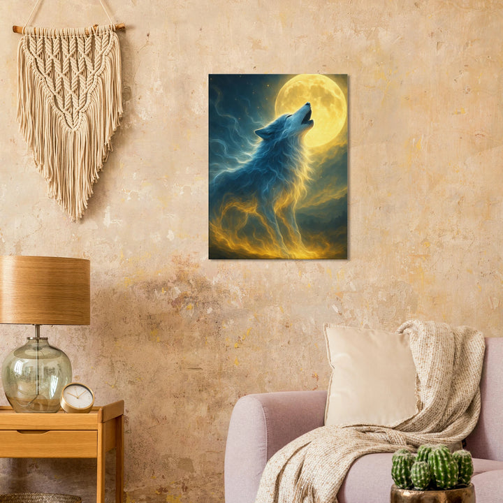Lunar Howl – Der Ruf deiner Seele im Licht des Mondes - Simpls space print-Print Material