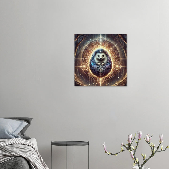 Totem Igel – Licht der Sanftheit in einer lauten Welt - Simpls space print-Print Material
