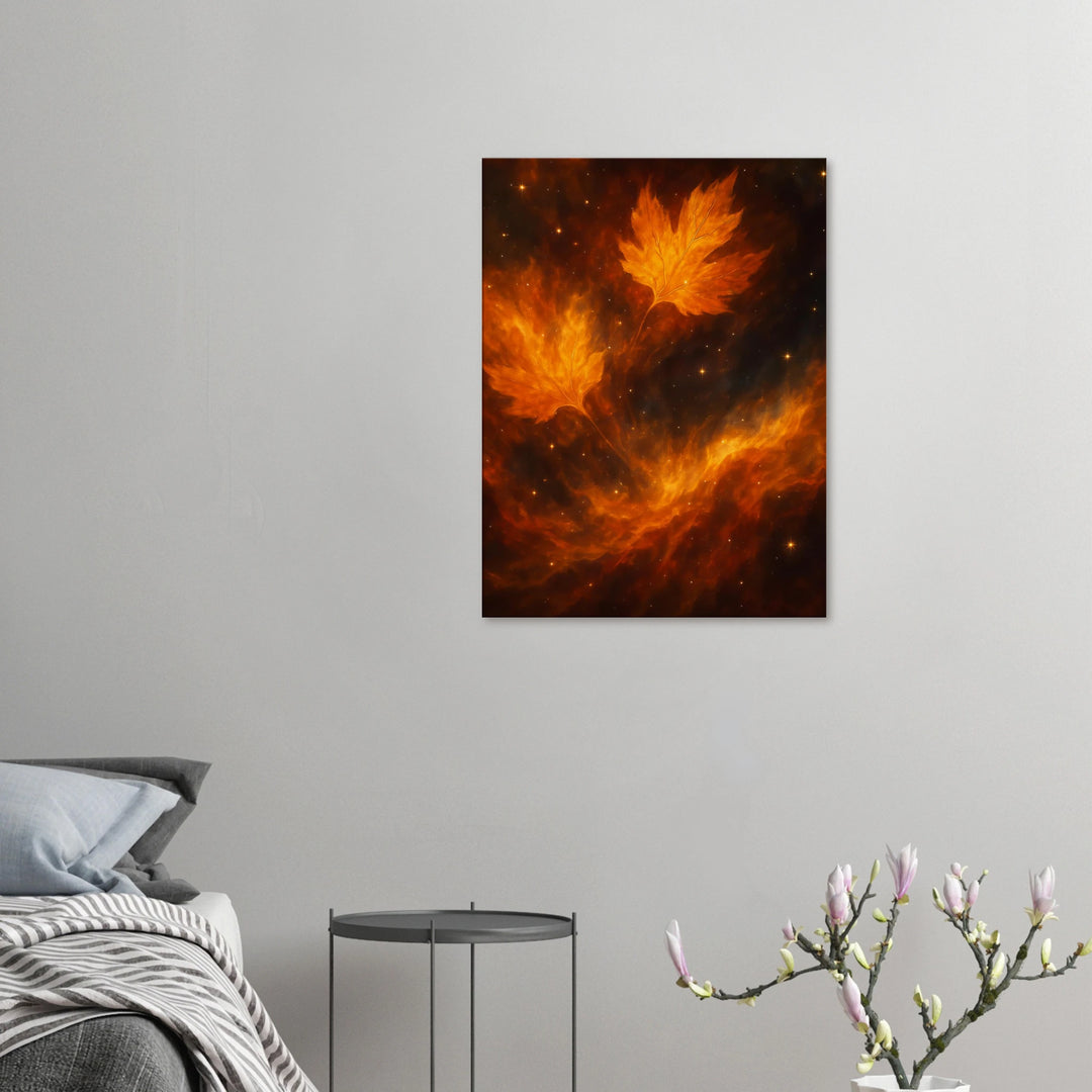 Nebula Harvest – Wenn Sterne den Herbst berühren - Simpls space print-Print Material