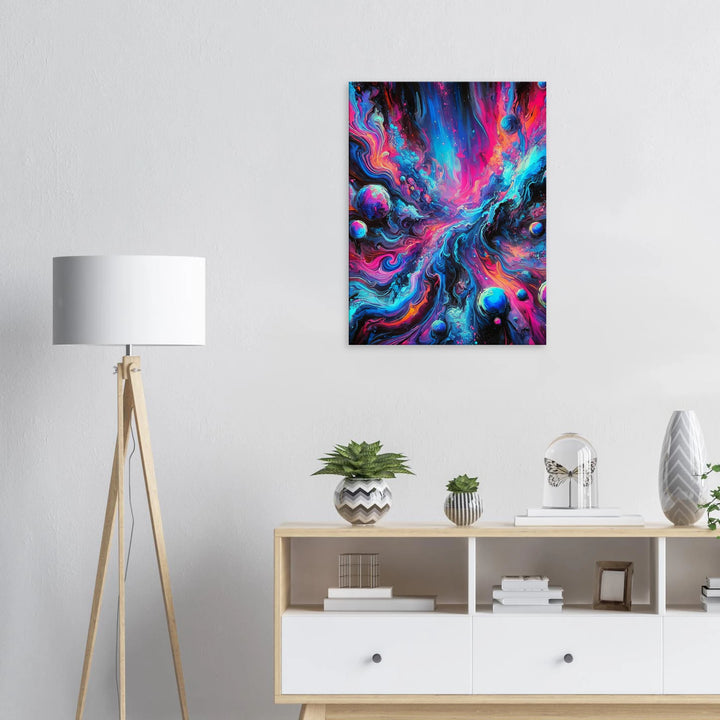 Blue - falls - Simpls space print - Print Material