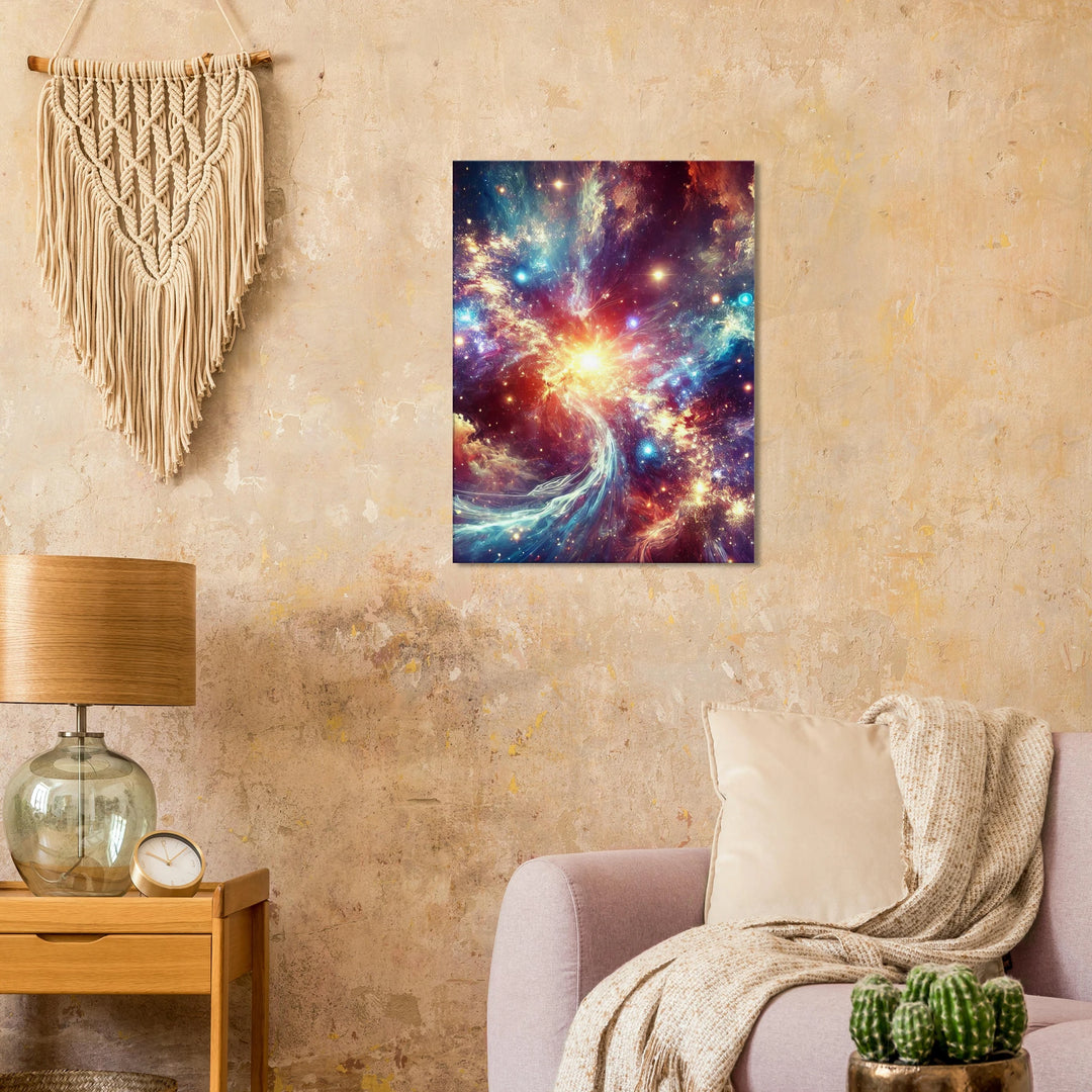 Space Collapse – Das Leuchten zwischen Chaos und Unendlichkeit - Simpls space print-Print Material
