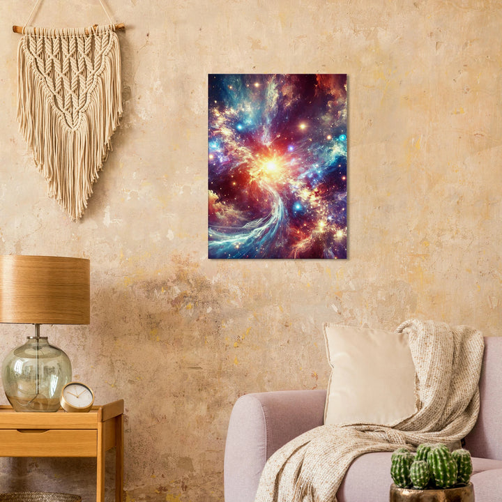 Space Collapse – Das Leuchten zwischen Chaos und Unendlichkeit - Simpls space print-Print Material
